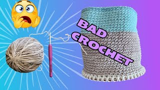 I Tried To Make A Crochet Bag And It Went Horribly Wrong [upl. by Rather]