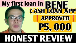 BENE ONLINE CASH LOAN APP  HONEST REVIEW  APPROVED P5000 FOR MY FIRST LOAN  Small King Vlogs [upl. by Swift]