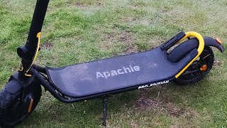 best e scooter APACHIE PRO EDITION ride and and 100mile review [upl. by Pietje]