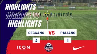 Ceccano Calcio 1920  Città di Paliano 31 Highlights [upl. by Takken]