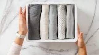 Efficient Clothes Folding Hacks for a Tidy Wardrobe [upl. by Surovy154]