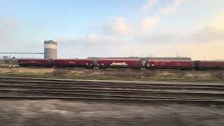 Passing Scunthorpe Steel Works Sidings March 2024 [upl. by Irik771]