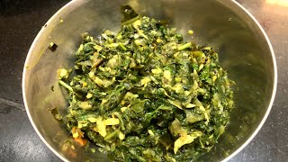 Spinach Fry II Palak Fry 😋😋😋 [upl. by Cattan225]