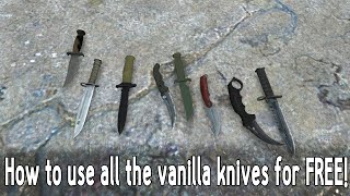 CSGO  How to usetest all the vanilla knives for FREE [upl. by Saduj]