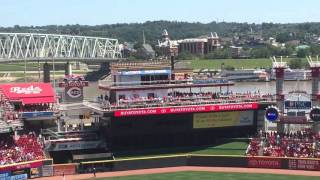 Cincinnati Reds Great American Ballpark Seventh Inning Stretch Song [upl. by Etiuqram]