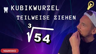 Kubikwurzel teilweise ziehen  🦷 schnell und einfach 👨‍🏫 [upl. by Longawa]