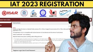 IISER Aptitude Test 2023 RegistrationIISER Preference IAT 2023 [upl. by Tad]