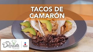 Tacos de camarón  Cocina Delirante [upl. by Pederson]