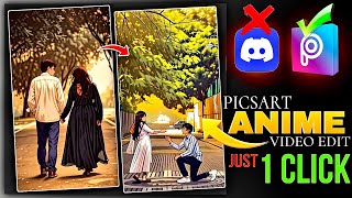 Normal video To Anime Video Convert In Picsart  Stop 🛑 Doma Ai and Discord [upl. by Forester]