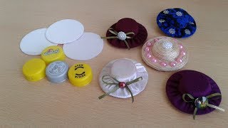 KOLA LÄ°MONATA KAPAÄINDAN ÅAPKA ğŸ‘’ DOLAP SÃœSÃœ TOKAğŸ‘’ YAPIMIDIY [upl. by Andeee]