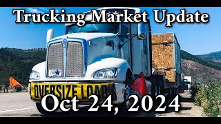 Daily Trucking Market Update using DAT Load Board 102424 [upl. by Ruby223]