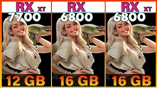 RX 7700 XT vs RX 6800 vs RX 6800 XT Tested in 10 Games  1080p vs 1440p [upl. by Xantha]