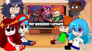 FNF react to WeekEnd 1🩷💚💛 [upl. by Nelrah]