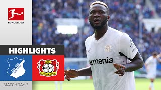 Leverkusen Cooking Again  TSG Hoffenheim  Bayer Leverkusen 14  Highlights  MD 3 – Bundesliga [upl. by Ibmat]