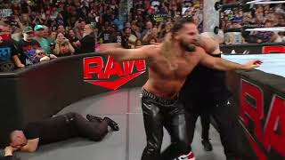 Seth Rollins attacks Bronson Reed  WWE RAW 10212024 [upl. by Wichern]