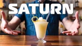 SATURN  a FROZEN passionfruit tiki drink from the space age [upl. by Jaclyn344]