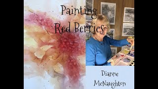 Loose Watercolour Painting Demo for IntermediateAdvanced Painters Painting Red Berries [upl. by Meijer]