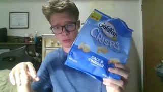 GoldFish Crisps Review  Salt and Vinegar [upl. by Annohsat511]