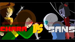 Undertale  Sans amp Muffet VS Chara amp Clover Yellow Soul Animation [upl. by Landry954]