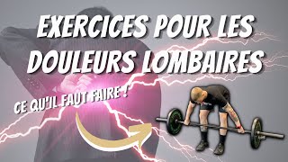 Exercices pour les DOULEURS LOMBAIRES  musculation amp haltérophilie [upl. by Alil]