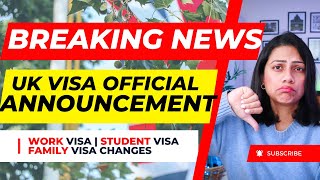 Breaking News NEW UK VISA rules ANNOUNCED  TOUGHER UKVI Immigration [upl. by Ahsatel176]