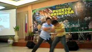 Sen Migz Zubiri doing an Arnis Demo during the FMA festival in Palawan last July 30 2010 [upl. by Lebasy287]