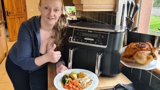 Ninja Roast Chicken Dinner  Air Fryer Roast [upl. by Aratahs]