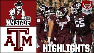 New Mexico State Aggies vs Texas AampM Aggies  Full Game Highlights  ESPN College Football [upl. by Riek]