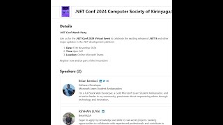 NET Conf 2024 Computer Society of Kirinyaga [upl. by Severson]