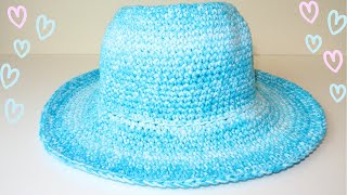 Quick and Easy Crochet Bucket Hat Tutorial  Free Pattern [upl. by Yentruoc]