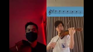 PAGANINI CAPRICE NO 24  Twosetviolin Duet [upl. by Iron]