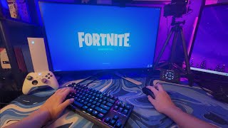 Fortnite but You Are Me POV  Keyboard amp Mouse on Console  Apex Pro TKL Handcam 🤩 [upl. by Ihana346]