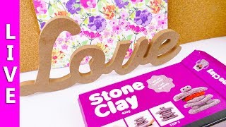 STONE CLAY im Test  DIY Idee mit Stein Knete  Cooles neues Material im Live Test [upl. by Bigford]