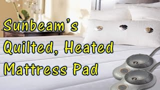 Sunbeams Quilted HEATED Mattress Pad Unboxing amp Review [upl. by Atig501]