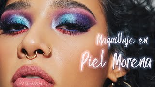 Maquillaje de Color en Piel Morena con Lizeth Selene Tutorial  Pamela Segura [upl. by Yrahcaz]