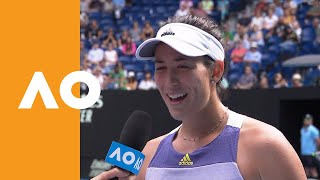 Garbiñe Muguruza quotEvery day Im feeling betterquot  Australian Open 2020 OnCourt Interview R4 [upl. by Enninaej]