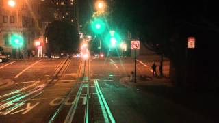 Cable Car San Francisco 2012  Night Drive  Full HD 1080pmp4 [upl. by Enoryt636]