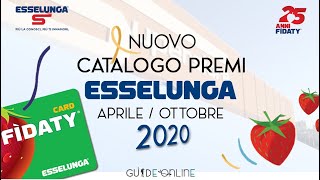 Volantino Catalogo Fidaty Premi Esselunga Aprile Ottobre 2020 [upl. by Llerrehc]