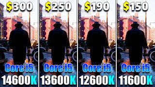 Core i5 14600K vs Core i5 13600K vs Core i5 12600K vs Core i5 11600K  PC Gaming Benchmark Tested [upl. by Norab]