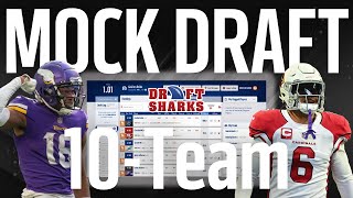 MUST WATCH 10Team Fantasy Football Mock Draft  Fantasy Football Advice [upl. by Turk]