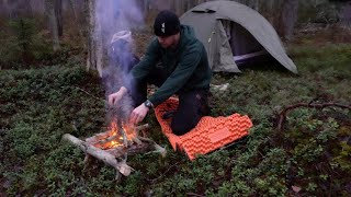 3 Days Solo Camping in Cold Autumn with NO FOOD CatchampCook [upl. by Nospmas579]