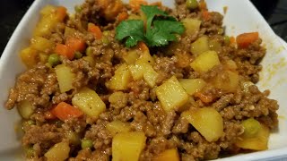 Carne molida con verduras picadillo de res [upl. by Acinhoj665]