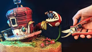 I made this Mario Odyssey miniature out of Garbage [upl. by Suisyola]