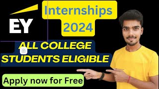 EY Careers  Paid Internships  Internships for College Students  Internships 2024 [upl. by Trant350]