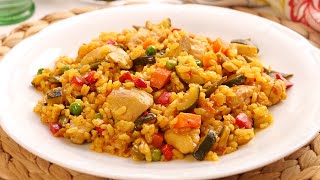 Arroz con Pollo y Verduras  Una receta Fácil y Deliciosa [upl. by Wiatt]