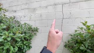 VERTICAL Cracks in Brick or Cinder Blocks  What Does It Mean [upl. by Eyar]