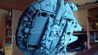 Lego 75192 Millennium Falcon vertical stand [upl. by Akinuahs]