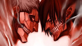 Eren vs Reiner all fights aot [upl. by Belamy]