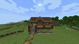 How to Build a Spruce Survival House in Minecraft ⚒️ [upl. by Kubiak3]