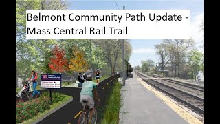 Belmont Community Path Update  Mass Central Rail Trail finishtherailtrail [upl. by Anaugahs]